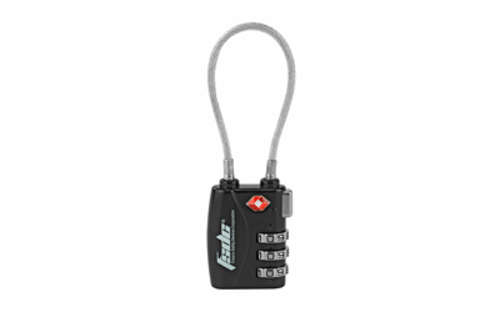 Safes Security Firearm Safety Devices Corporation FSDC 3-DIAL TSA COMBO CABLE LOCK • Model: 